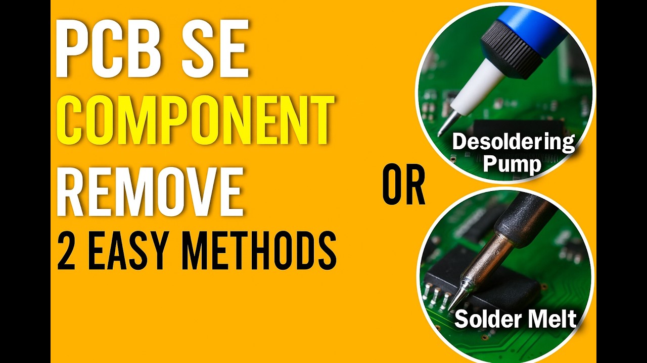 PCB Se Component Remove 🛠️ | 2 Easy Methods ✌️ | Desoldering Pump & Solder Melt Trick