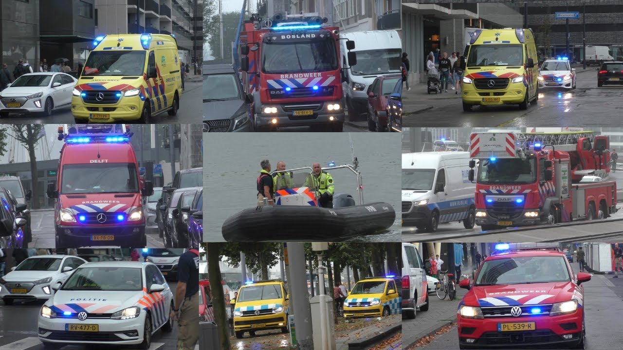 [Grip1] Grote WO Erasmusbrug botsing tussen rondvaartboot met watertaxi