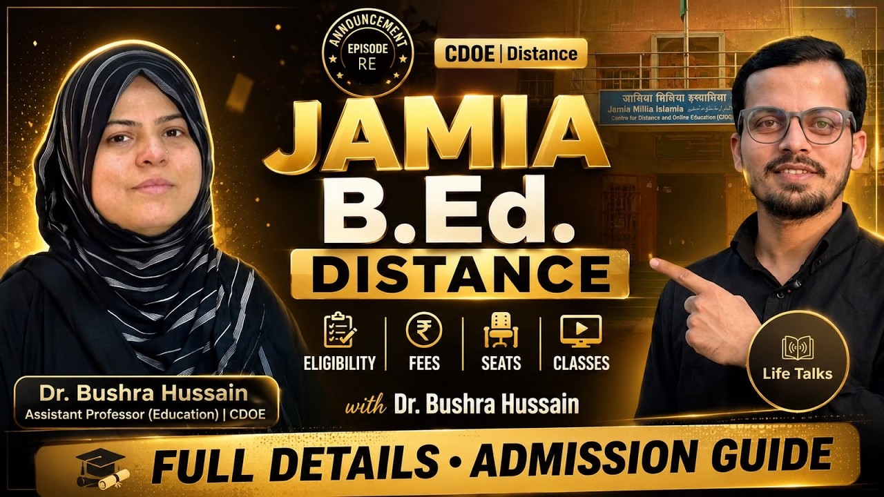 Jamia Millia Islamia (CDOE) B.Ed. Distance Admission 2026&ndash;27 is now open!
