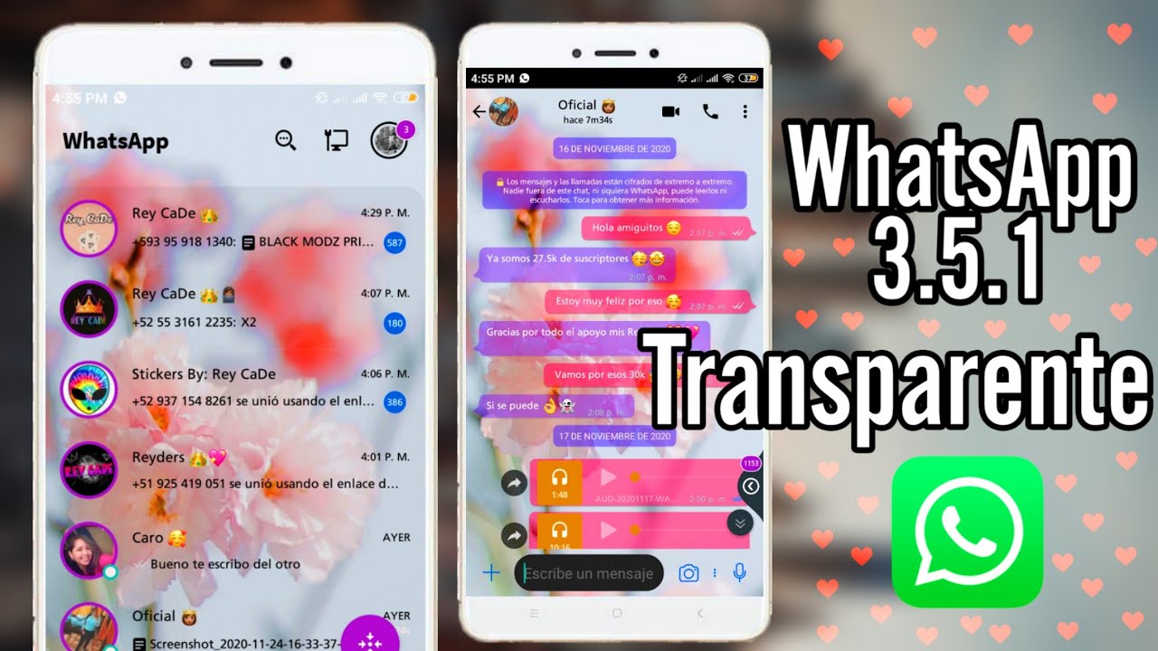 WhatsApp Transparente 2020 Actualizado &Uacute;LTIMA VERSI&Oacute;N