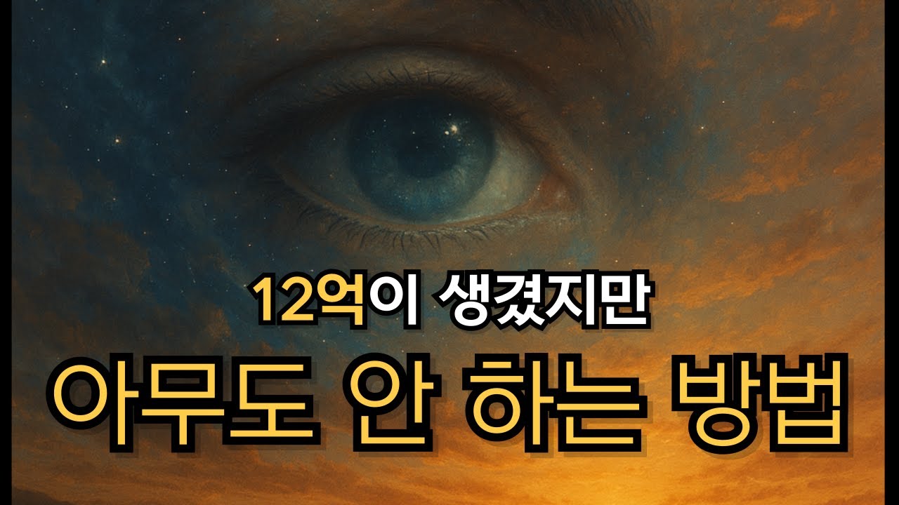 [실화] 12억이 생겼지만 아무도 안 하는 쉬운 방법 | 오더