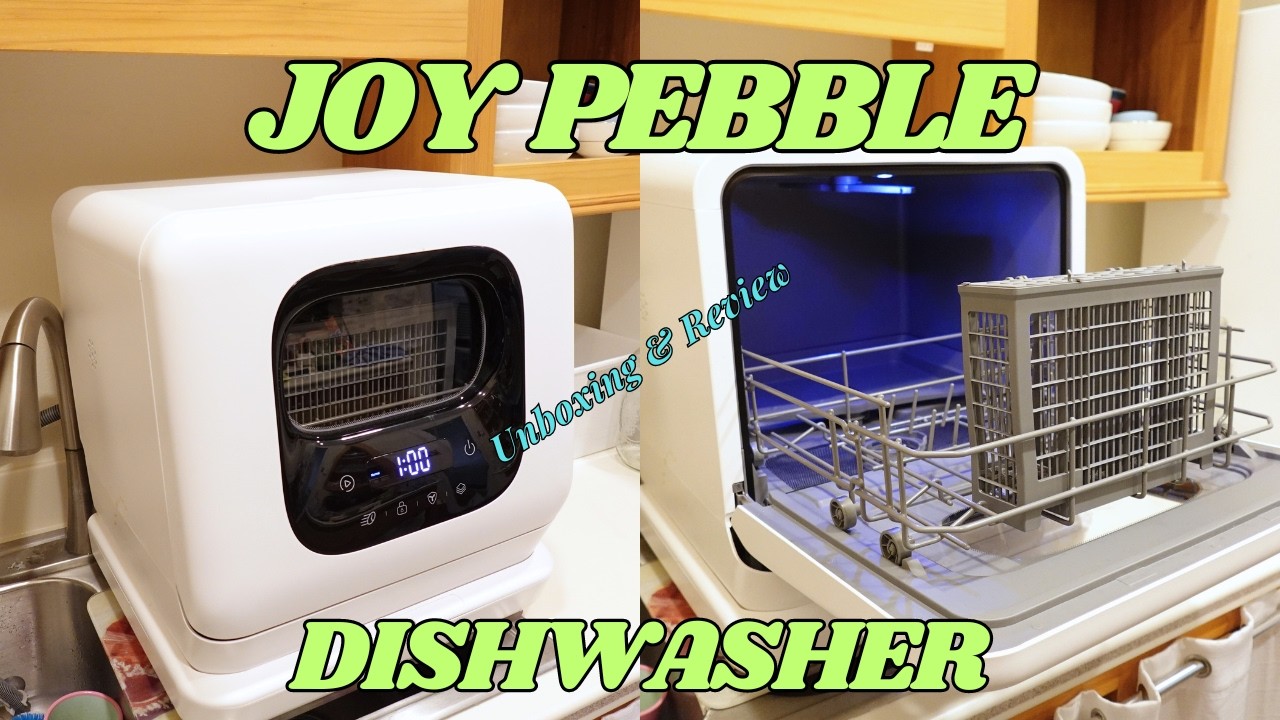 Joy Pebble Portable Countertop Dishwasher from Temu | Unboxing Review with How-to installation video
