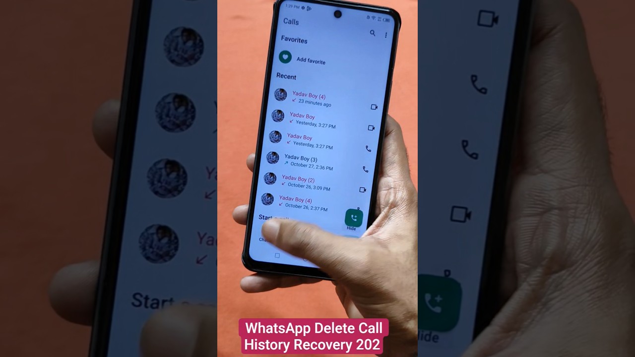 WhatsApp Call History Recovery Android | WhatsApp Delete Call History Recovery 2025