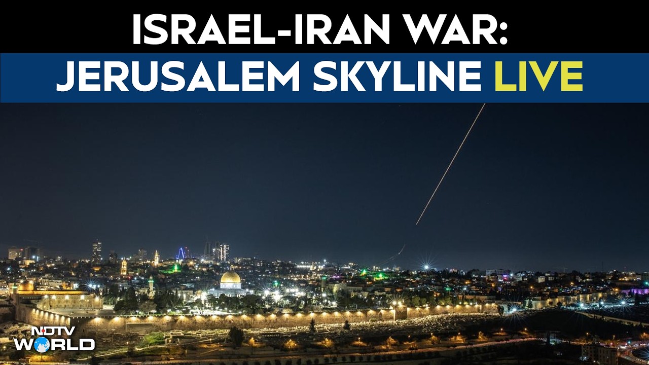 US Iran War LIVE | Iran Attacks Jerusalem LIVE | Iranian Missiles Intercepted | Jerusalem Skyline