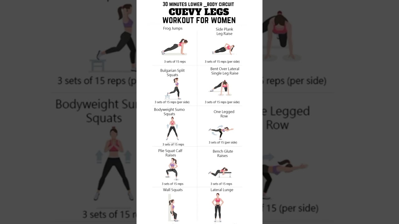 30 minute lower body circuit curvy legs workout for women 🧑‍🤝‍🧑