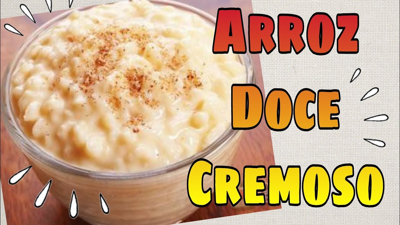 arroz doce com leite condensado e creme de leite