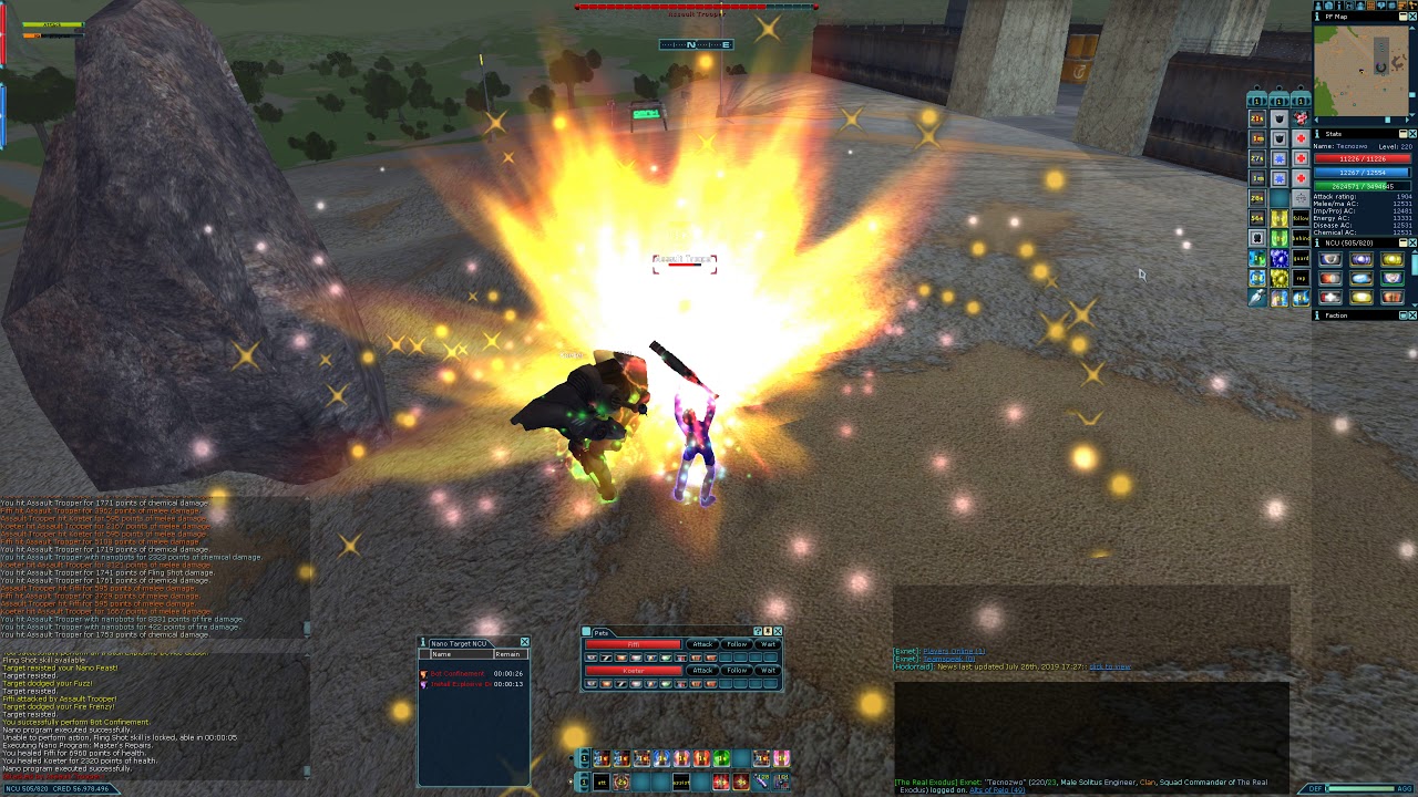 Anarchy Online Omni Camps Major Woon Engineer Solo