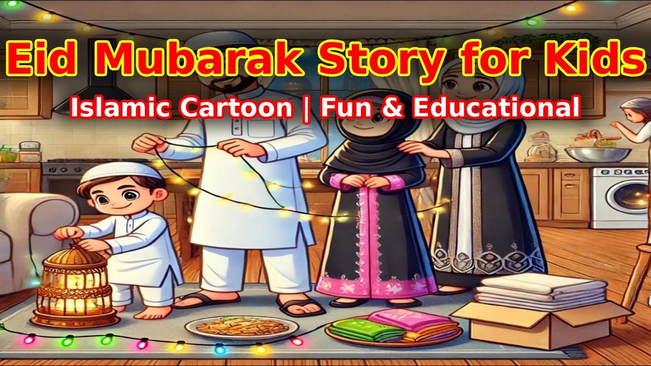 Eid Mubarak Story for Kids | Islamic Cartoon | Joy of Eid and Sharing