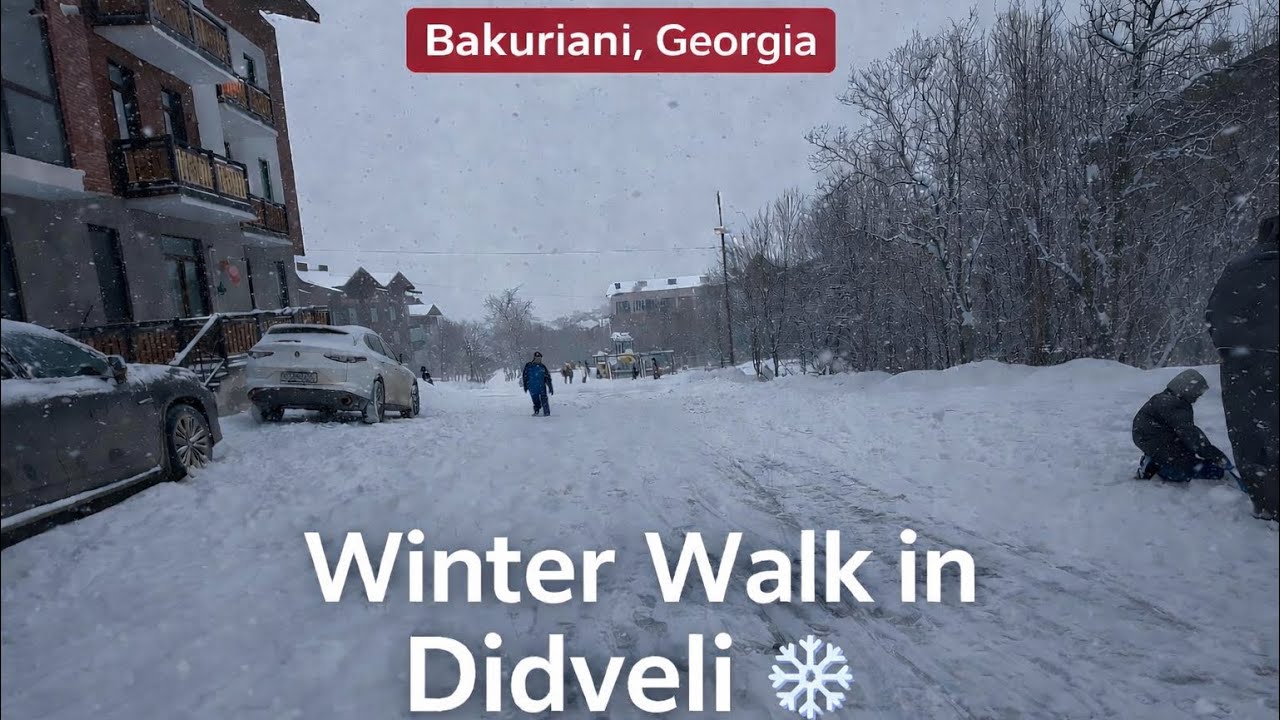 A Short Winter Walk in Bakuriani – Didveli Area ❄️