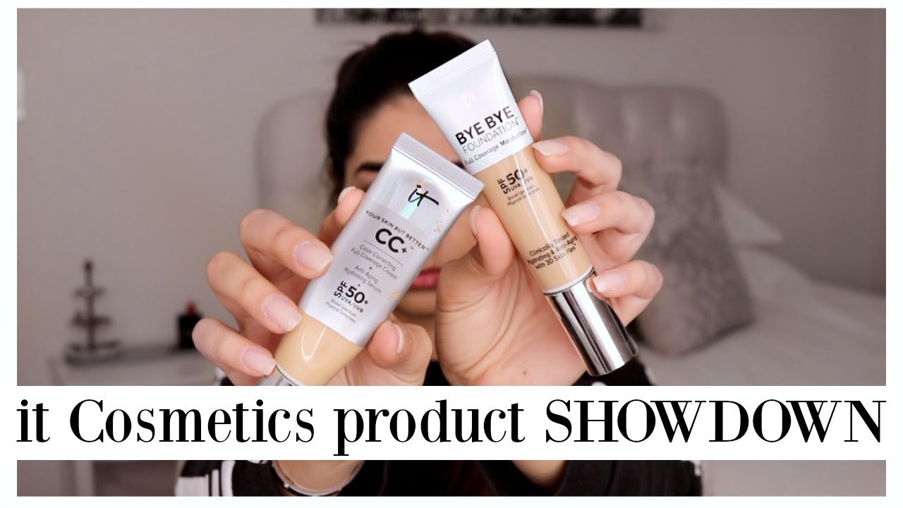 it Cosmetics NEW "Bye Bye Foundation" vs.  "CC+ Cream" || Eliana Jalali