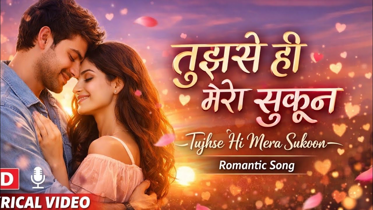 तुझसे ही मेरा सुकून ❤️ | Romantic Hindi Song | New Love Song 2026 | Lyrical Video