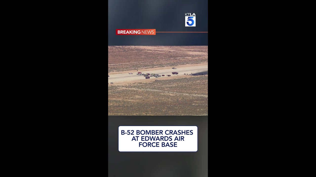 B-52 bomber crashes at Edwards Air Force Base