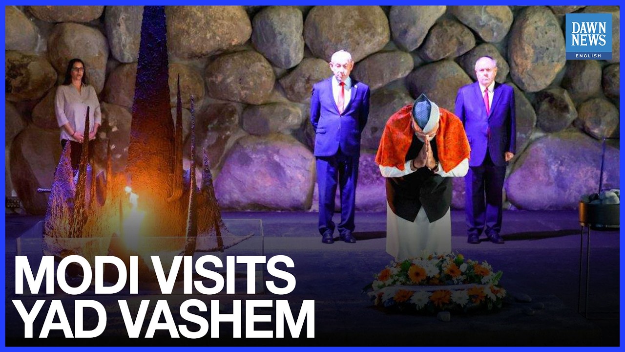 Modi Visits Yad Vashem, Pays Tribute to Holocaust Victims | Dawn News English