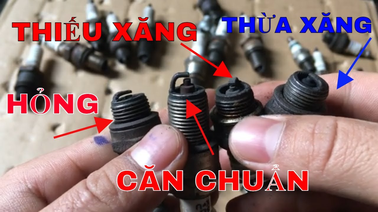 CÁCH NHÌN BUGI ĐỂ BIẾT MÁY HAO XĂNG HAY THIẾU XĂNG | BẮT BỆNH CỰC KỲ NHANH | ĐIỆN MÁY CAO HIẾU