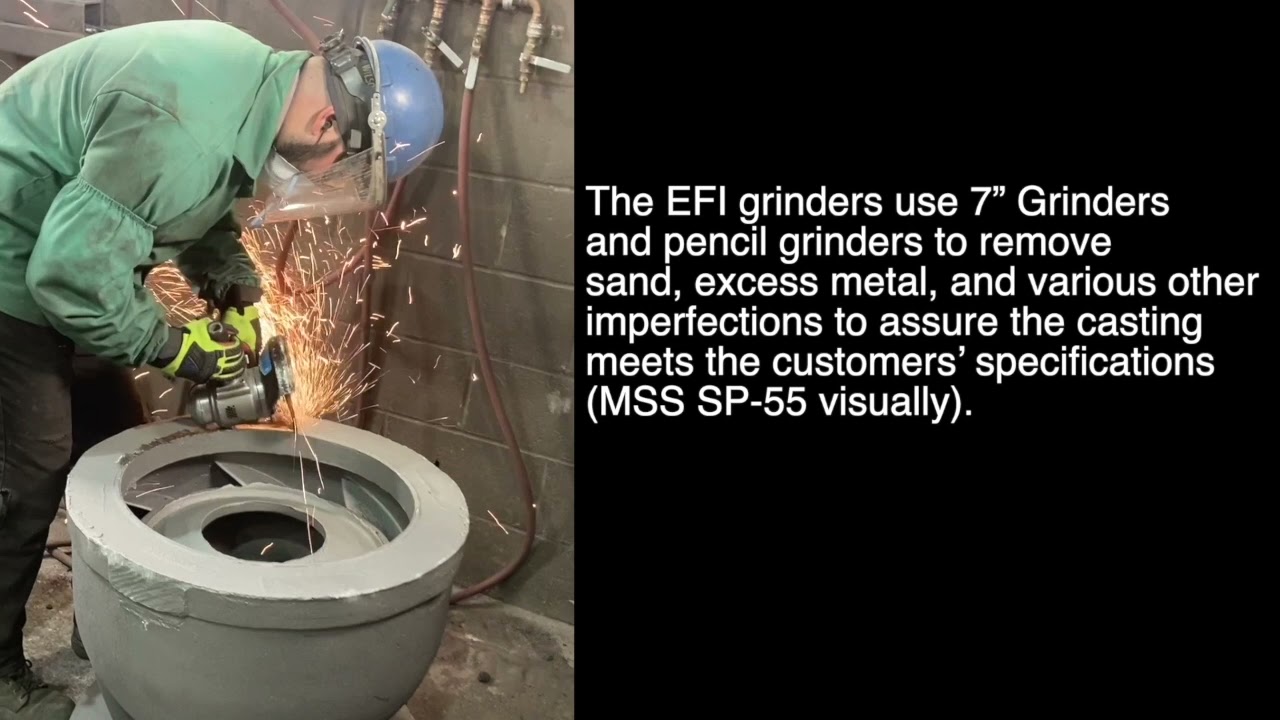 Casting  Grinding Team at Effort Foundry