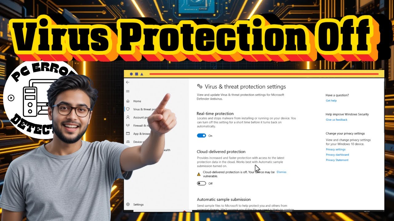 How To Keep Virus And Threat Protection Off - Quick Tutorial