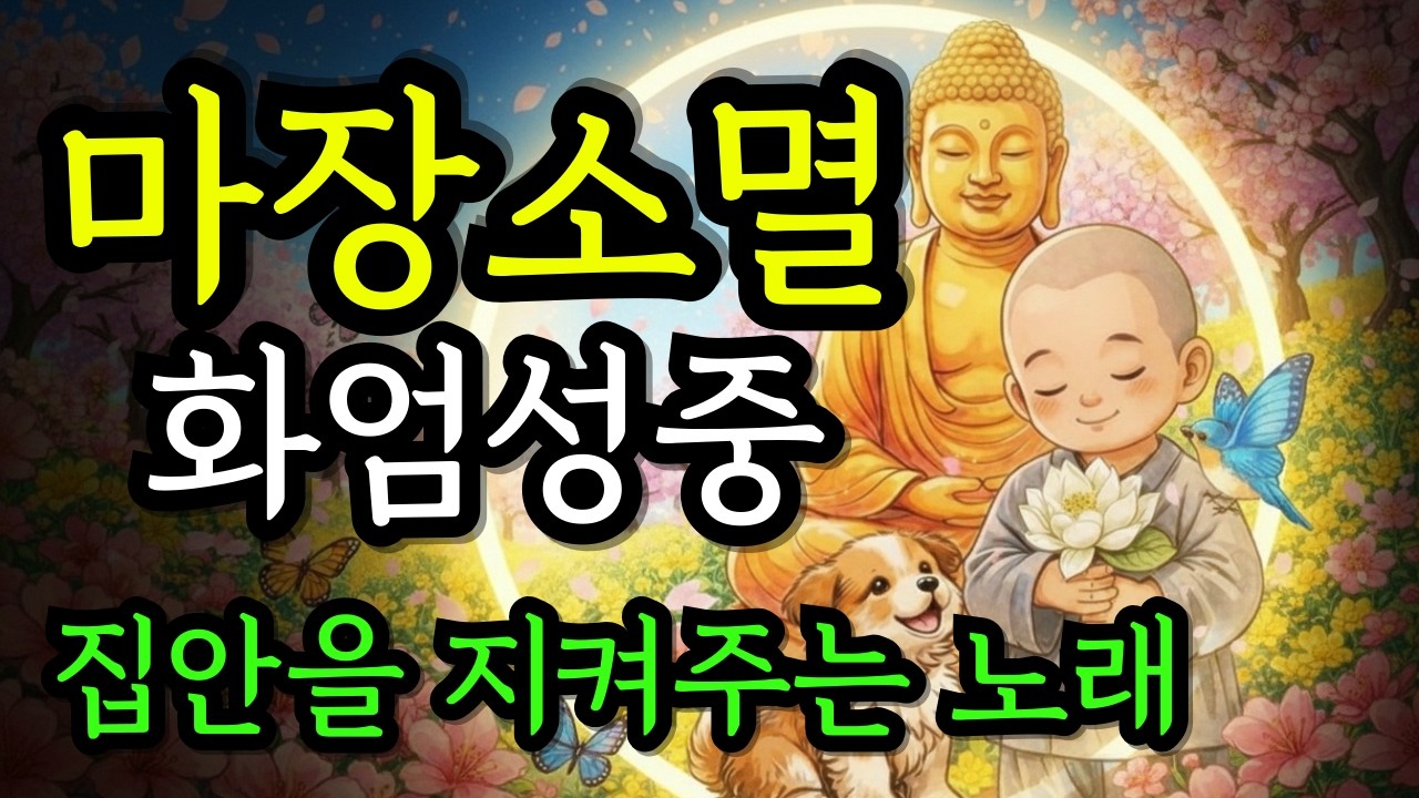 장애를 소멸하고 대운을 불러오는 화엄성중 불교노래 | 틀어두면 대운 들어오는 불교음악 | 마장소멸 화엄성중 찬불가 #업장소멸 #신중기도