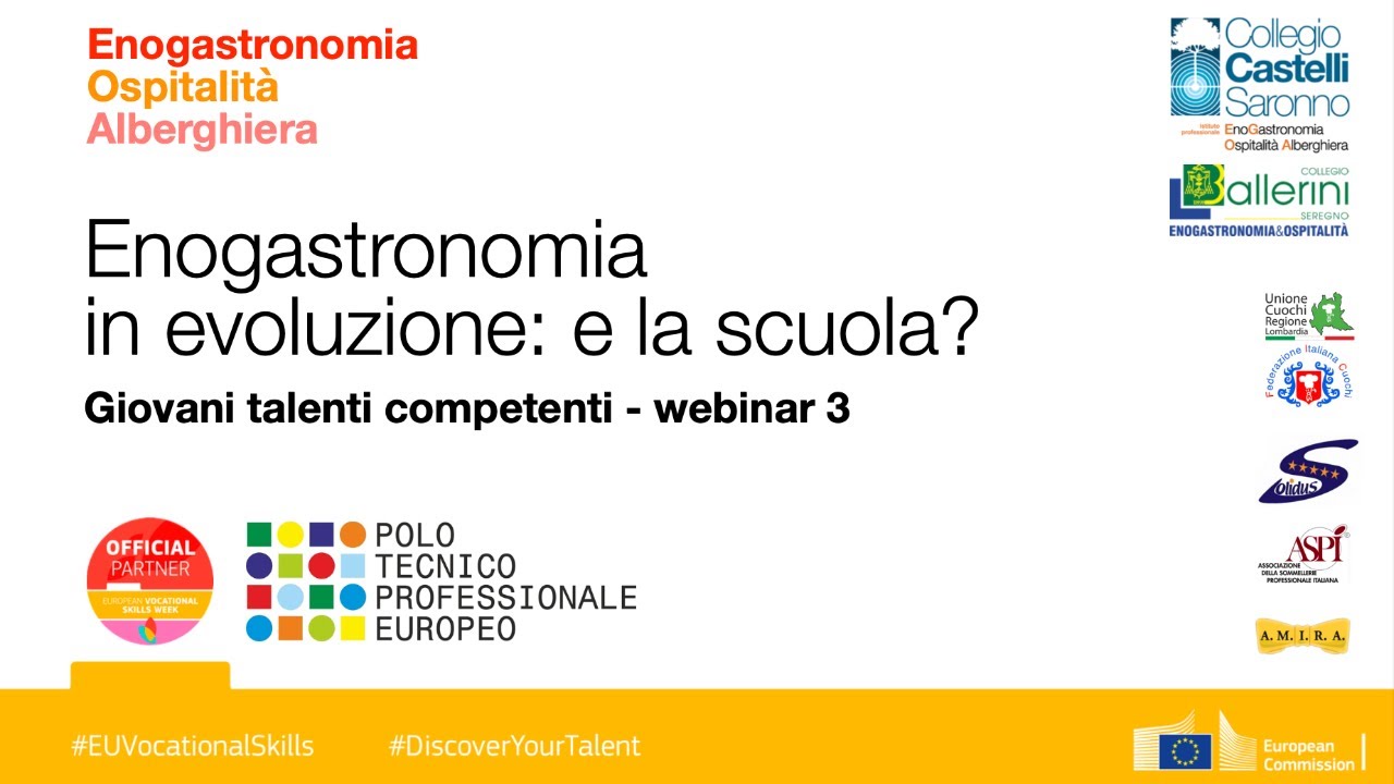 Talenti Competenti (webinar 3) - Enogastronomia in evoluzione: e la scuola?