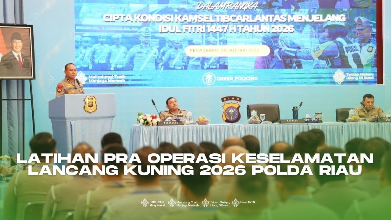 LATIHAN PRA OPERASI KESELAMATAN LANCANG KUNING 2026 POLDA RIAU
