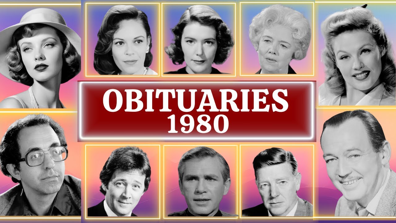 Famous Faces Who Passed Away in 1980 Part 02 OBITUARIES TV