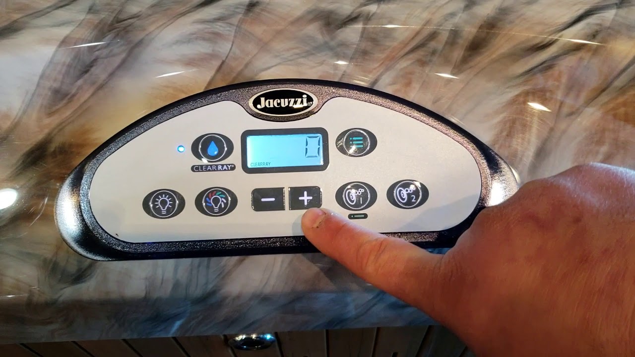 How to reset the Change Filter timer on your Jacuzzi hot tub.