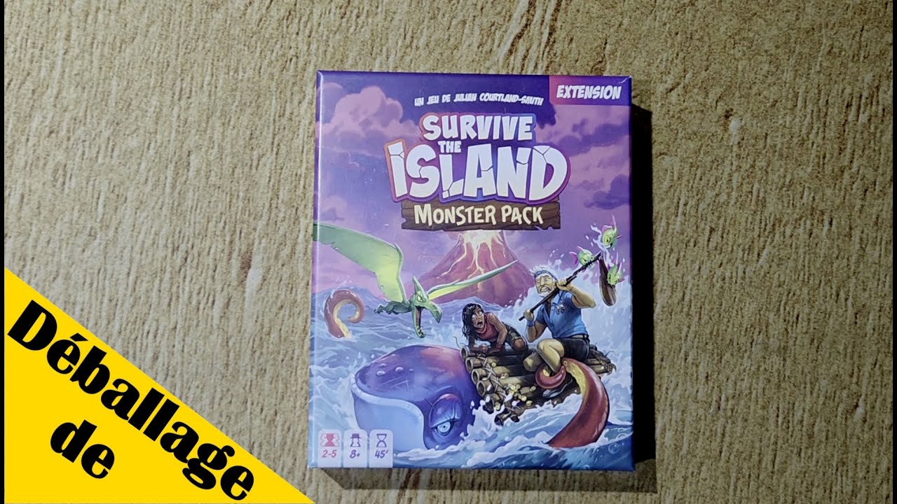 Déballage de Survive the Island - Monster Pack