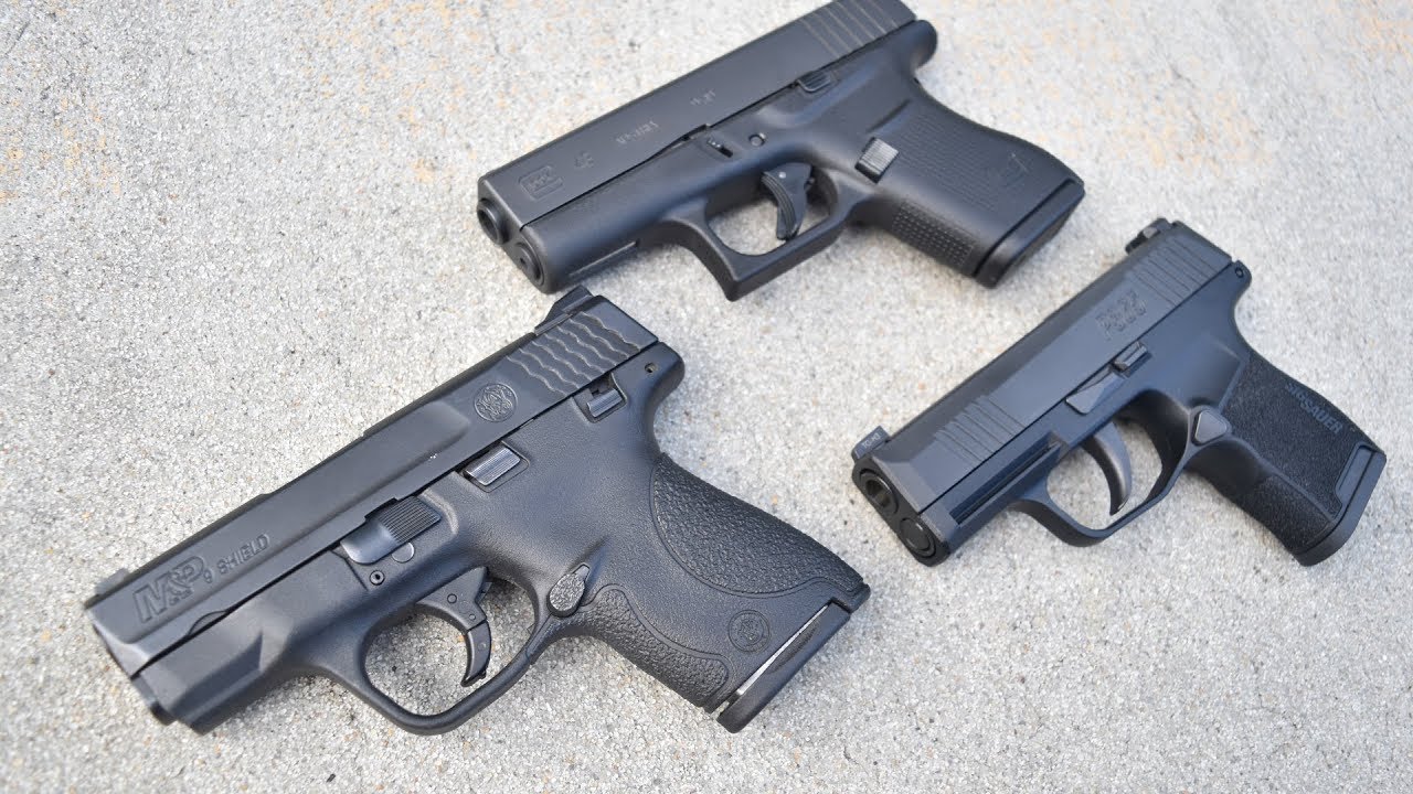 P365 Vs M&P Shield Vs Glock 43...Clash Of Concealed Carry