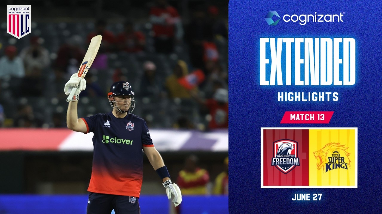 Cognizant Extended Match Highlights | Texas Super Kings vs Washington Freedom | Match #13