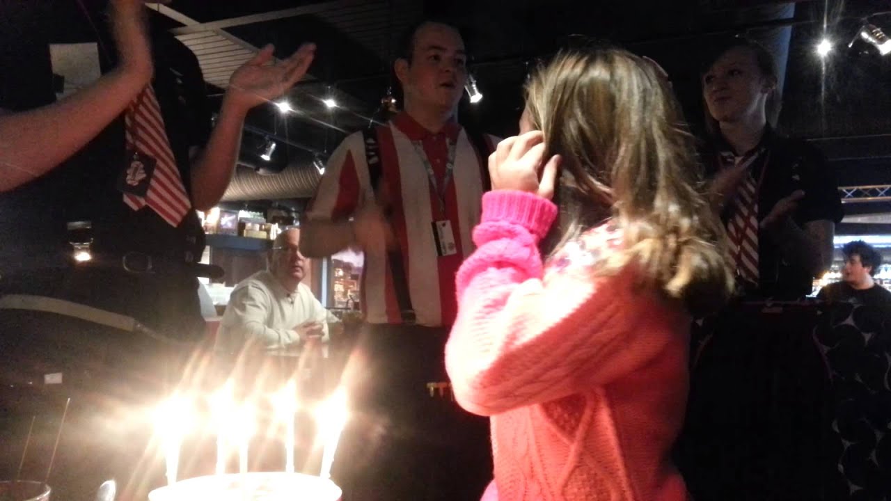 Katies 7th birthday at tgi fridays