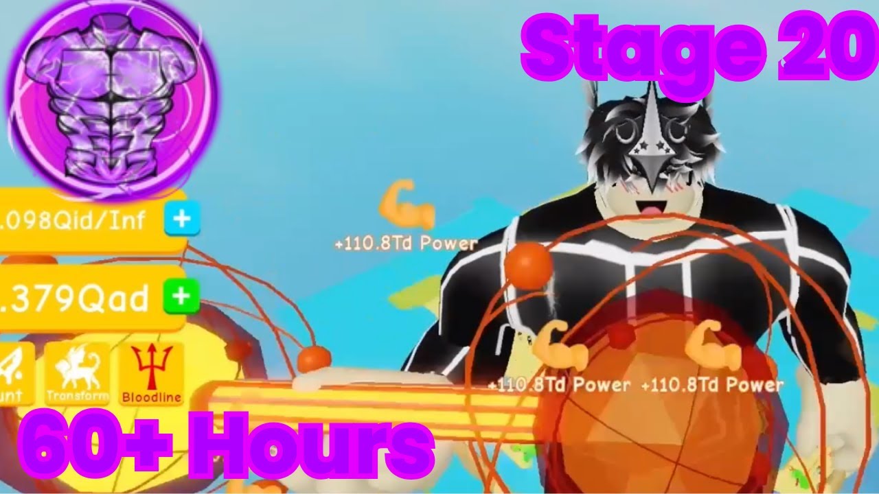 I Unlocked Stage 20 After 60 Hours | ROBLOX No Limit Lifting Simulator Episode 10