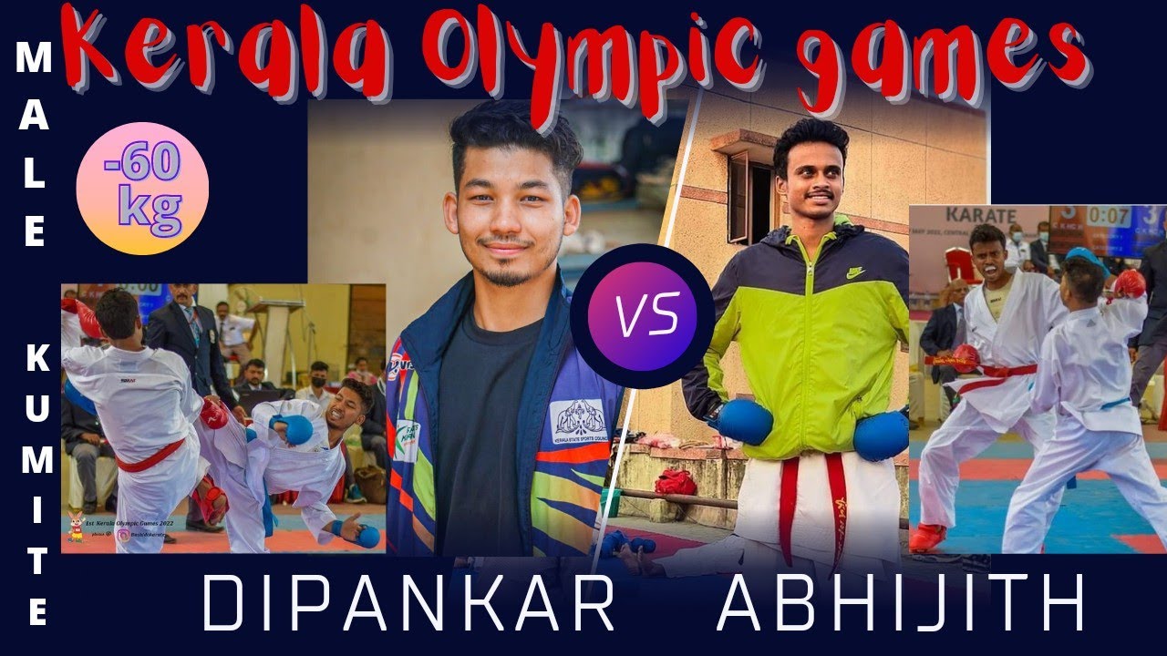 Dipankar VS ABHIJITH Kerala Olympic games 2022 #thiruvananthapuram #karate #olympics #games