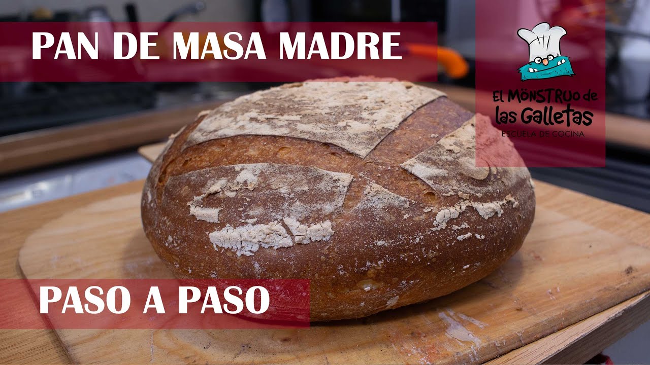 Mi pan de masa madre paso a paso 🥖🥖 ¡Un hogazón de kilo! #QuédateEnCasa