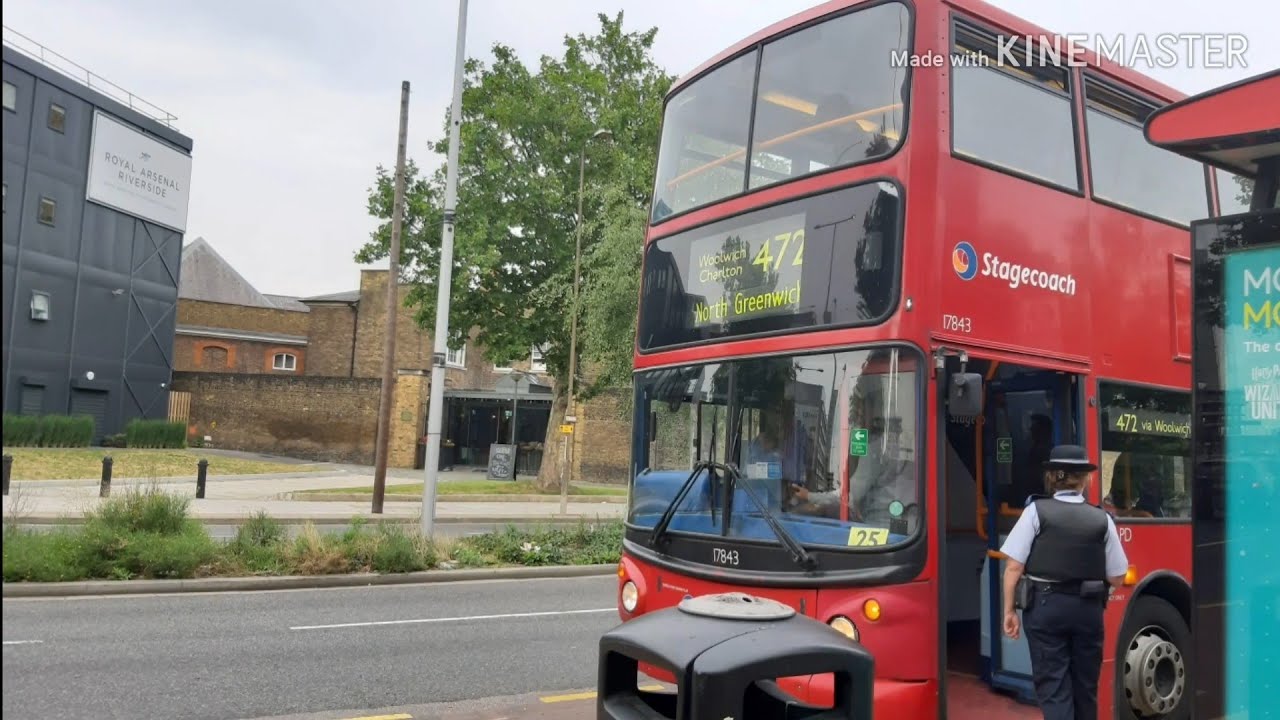 Journey on the 472. LX03BYV. 17843. Stagecoach London ALX400.
