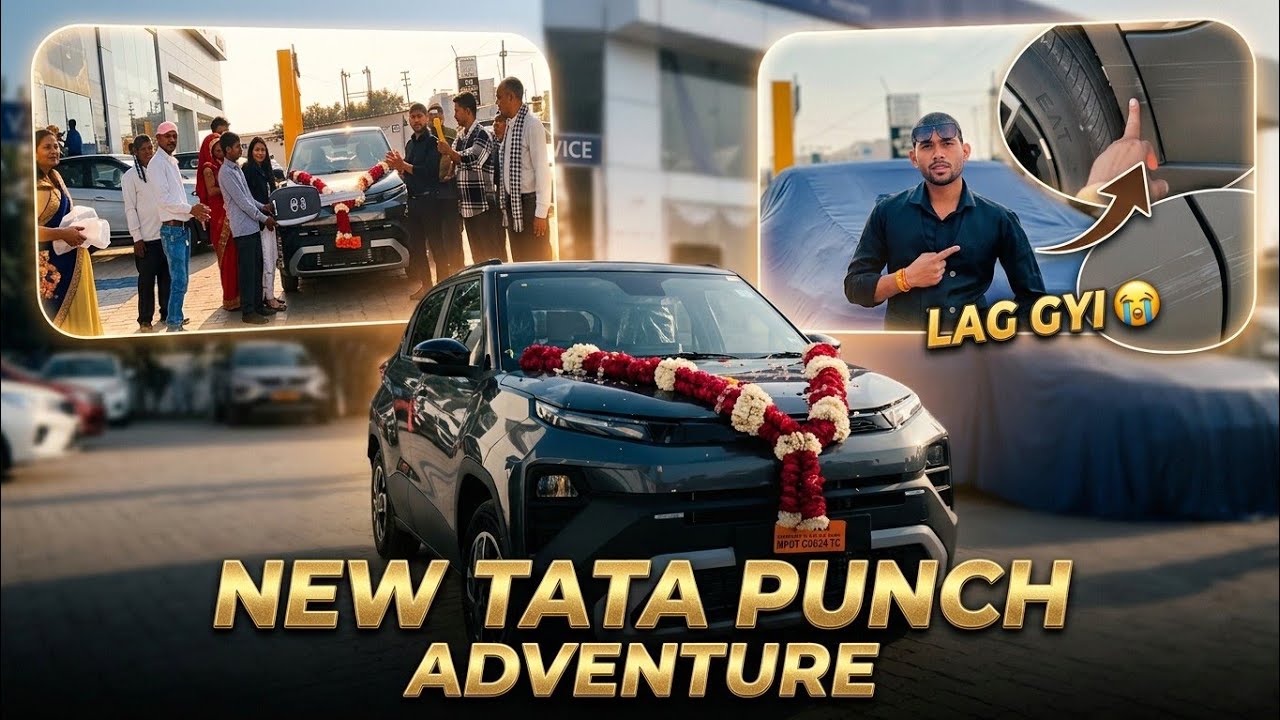 Taking Delivery Our New | TATA Punch adventure | facelift 2026 | New Car Aate Hi Scratch 😭