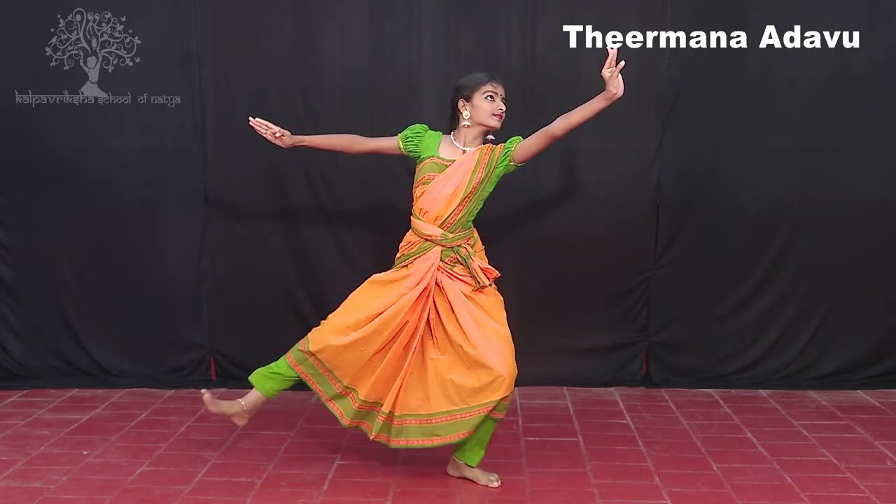 Theermana Adavu || Tha Hatha jam thari adavu ||  Bharatanatayam  || Basic lessons || KSN
