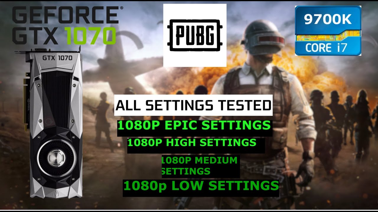 The GTX 1070 in PUBG 2024 I7 9700k | ALL SETTINGS 1080p Windows 11