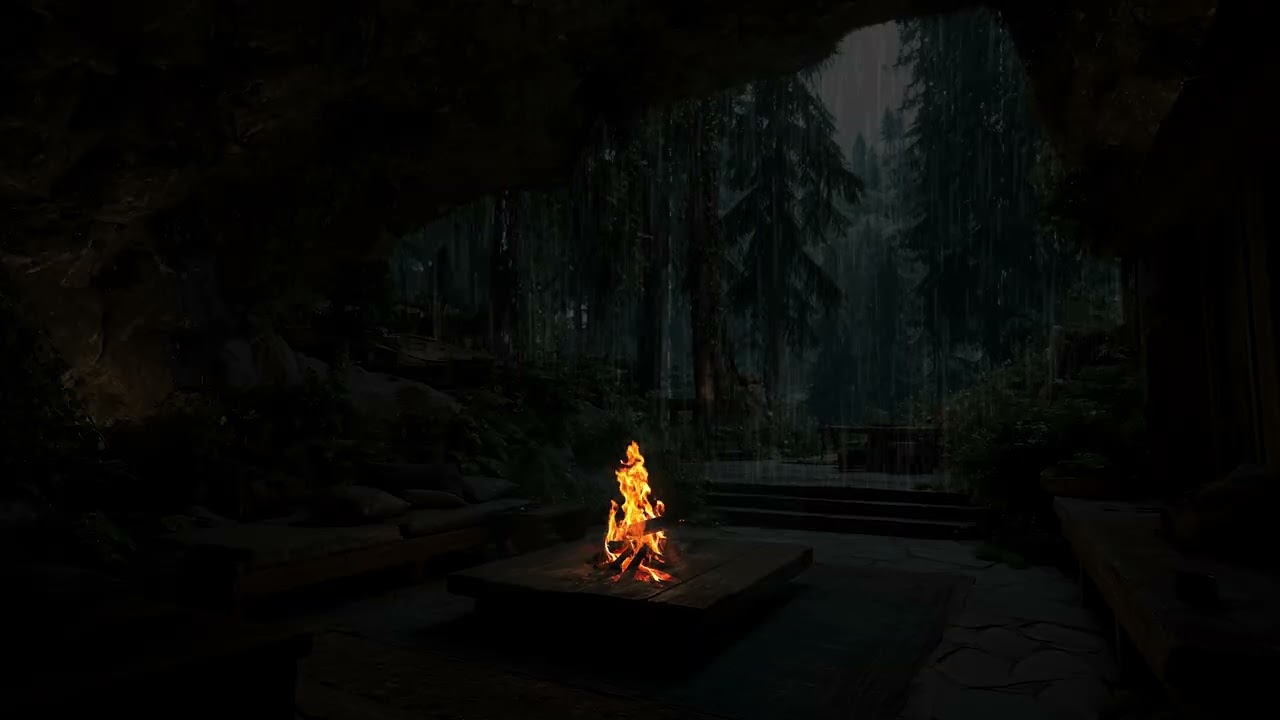 Rain Cave Relax | Gentle Cave Rain Sounds for Peaceful Sleep, Anxiety Relief and Deep Calm