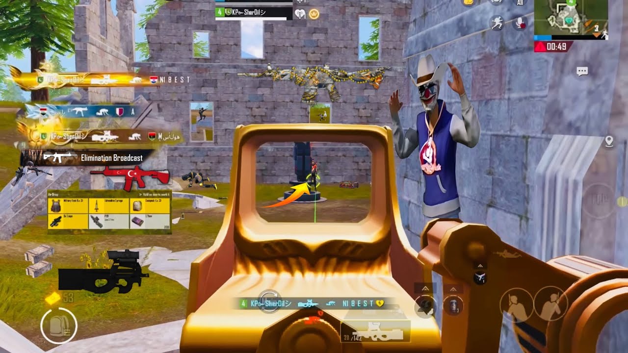 P90!!😱Gun Dominates Unbelievable pubg Fight Clutch in insane fight new update 4.2 and coming 4.3