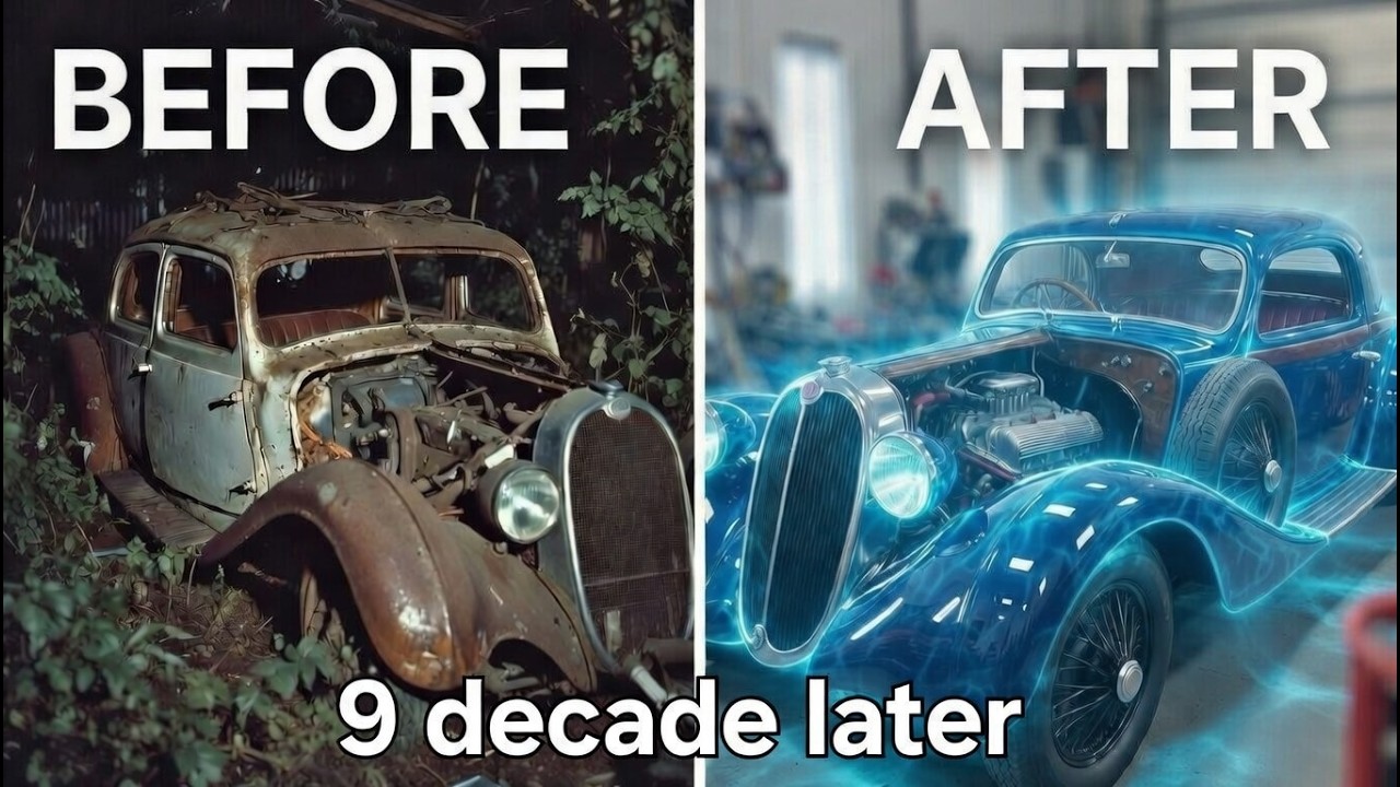 ASMR Car Restoration | 1930s Bugatti Type 57 from Forgotten Ruin to Elegant Masterpiece។