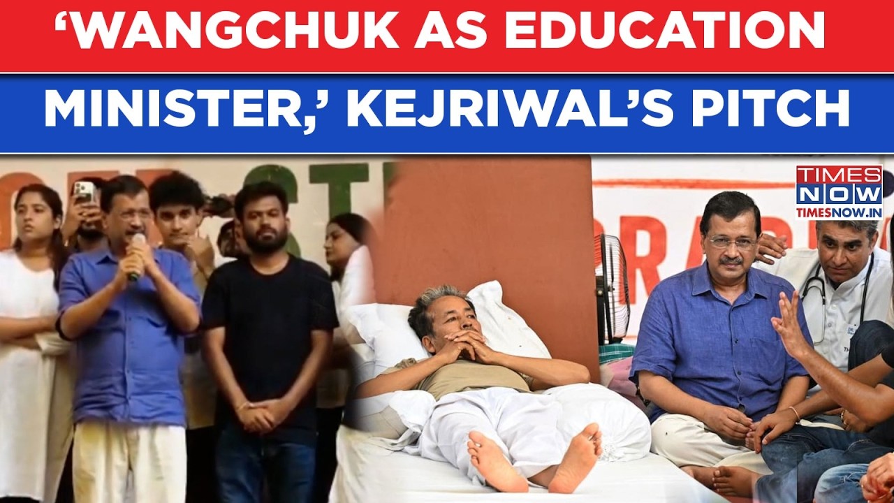 &lsquo;Sonam Wangchuk As Education Minister,&rsquo; Kejriwal&rsquo;s Big Pitch At Cockroach Janta Party&rsquo;s Protest