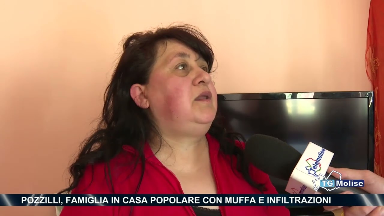 Pozzilli, famiglia in casa popolare con muffa e infiltrazioni