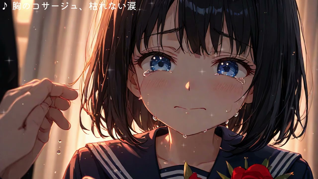 【切ない百合ソング】胸のコサージュ、枯れない涙｜卒業式、この花を外したら「他人」ですか？【オリジナル曲】