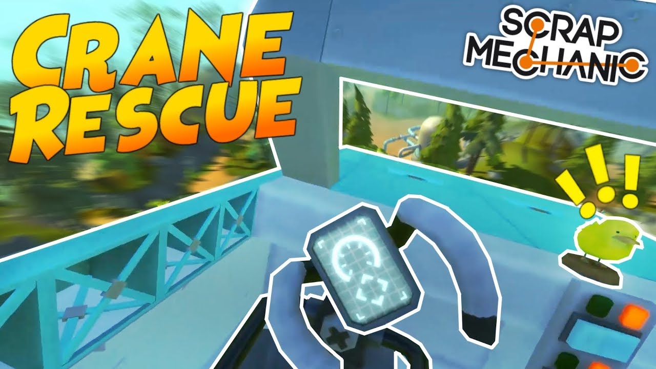 CAMPING TRIP DISASTER! Hover Crane Build! - Scrap Mechanic Multiplayer Gameplay