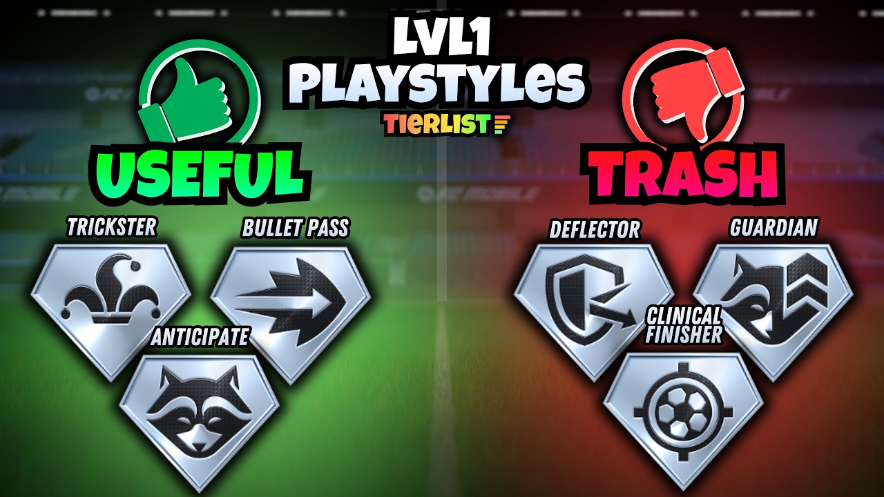 The ONLY Level 1 Playstyles You Should Choose in FC Mobile!