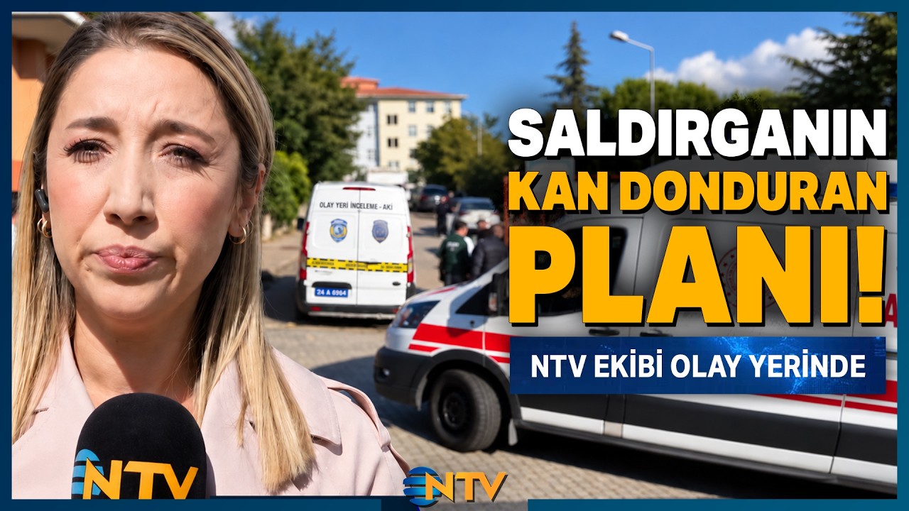 NTV Ekibi, Ortaokulda 8 &Ouml;ğrencinin Yaralandığı Olay Yerinden Son Durumu Aktardı | NTV