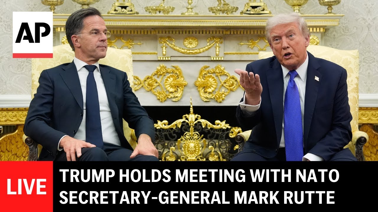 LIVE: Trump holds meeting with NATO Secretary-General Mark Rutte