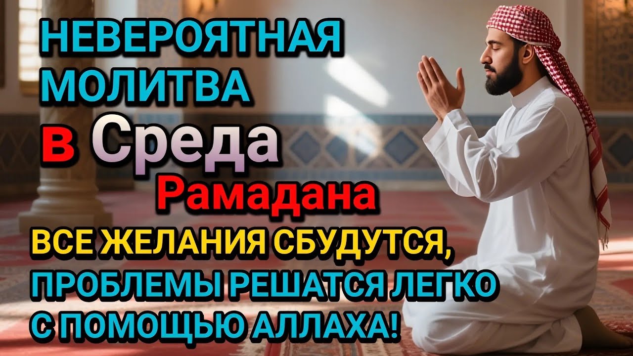 Невероятная молитва в Среда в месяце Рамадана! Все желания сбудутся, и проблемы исчезнут