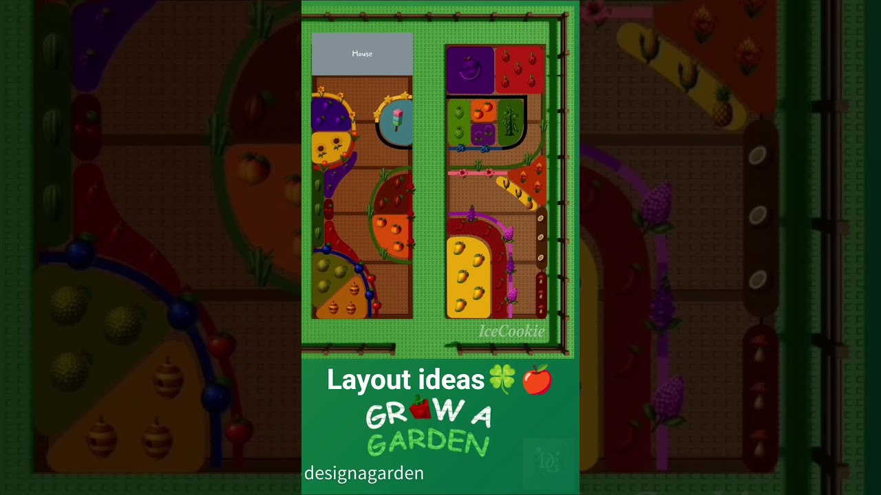 grow a garden layout ideas 🍎 #fypシ゚viral #growagarden #ghibli  #fyp