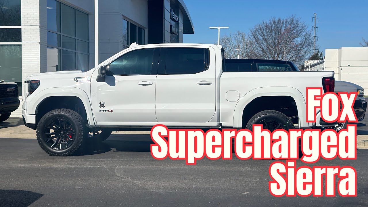 Supercharged V8 Sierra AT4 Black Widow