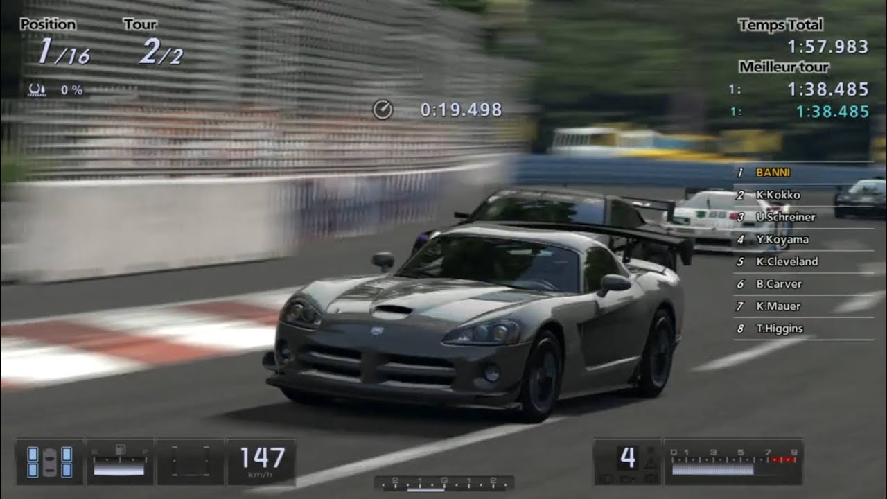 Gran Turismo 5 - Dodge Viper SRT-10 Coupe '06 (HYBRiD) PS3 Gameplay